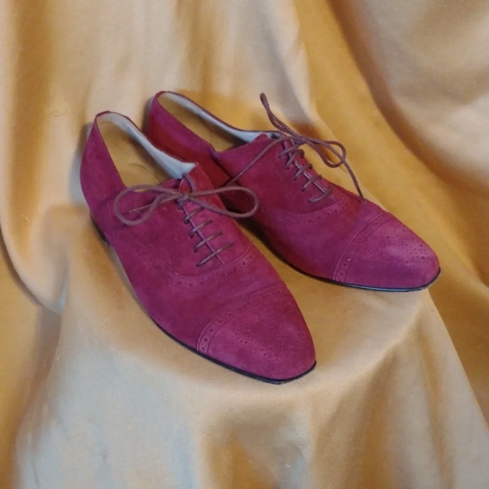 Manolo Blahnik Flat Brogues 38 Host Pick! - Picture 1 of 11